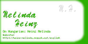 melinda heinz business card